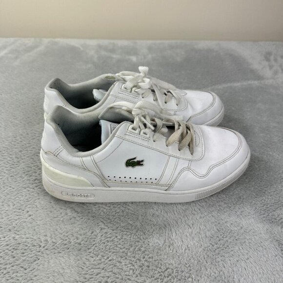 Lacoste White Leather Sneakers women’s Size 8 US/6 UK/39.5 EU - Picture 1 of 12